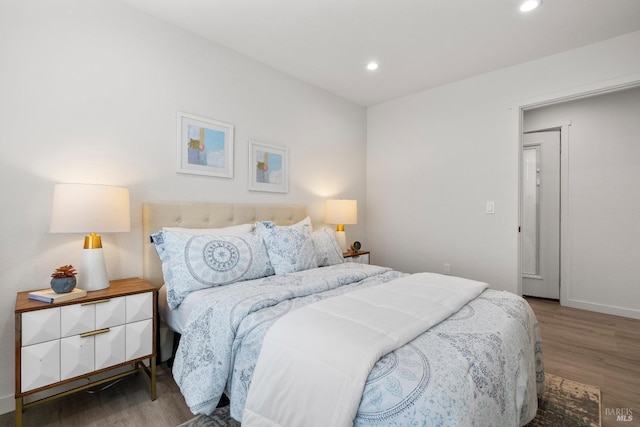 513 Verde Ave, Richmond, CA 94801 - bedroom featuring wood finished floors, recessed lighting, and baseboards