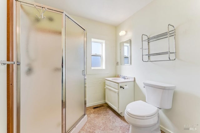 4981 Conch Ave, Bodega Bay, CA 94923 - full bath featuring a stall shower, vanity, and toilet