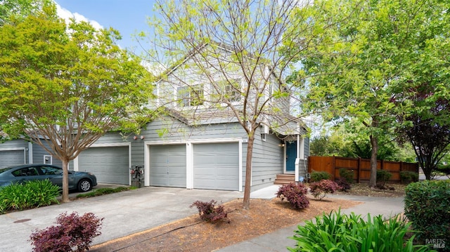 830 Chardonnay Cir, Petaluma, CA 94954 - view of front facade with concrete driveway, fence, and entry steps