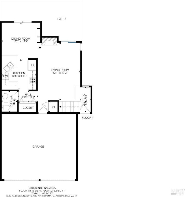 830 Chardonnay Cir, Petaluma, CA 94954 - floor plan / room layout