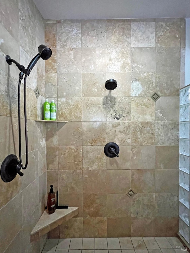 3320 Booth Way, Potter Valley, CA 95469 - bathroom featuring a tile shower and tile patterned floors