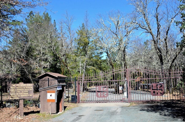3320 Booth Way, Potter Valley, CA 95469 - gate with fence and view of wooded area