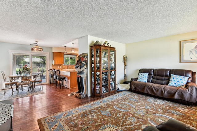 134 Lassen Cir, Vacaville, CA 95687 - living room with wood finished floors and a textured ceiling