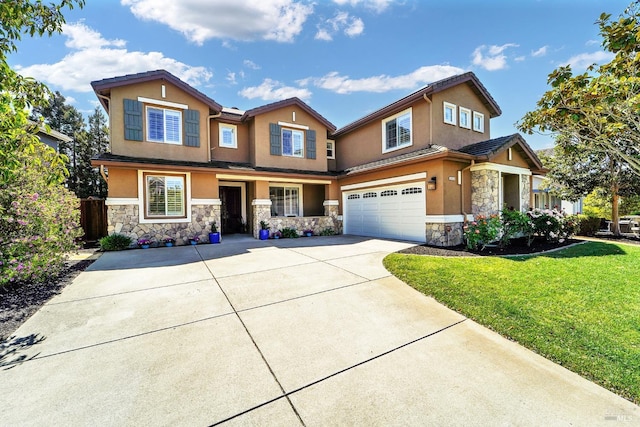 653 Robinson Way, Benicia, CA 94510 - craftsman house with stone siding, stucco siding, and a garage