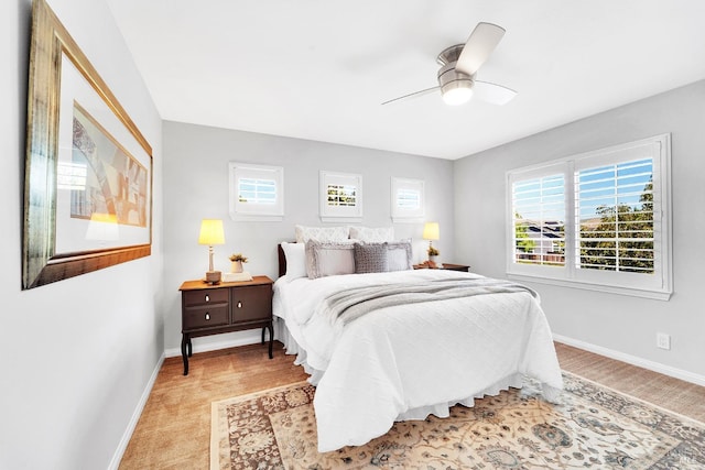 653 Robinson Way, Benicia, CA 94510 - bedroom with baseboards and a ceiling fan