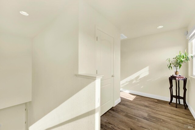 212 Via Del Sol, Vacaville, CA 95687 - hall with wood finished floors, baseboards, and recessed lighting