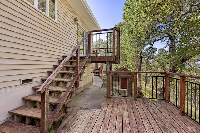 1126 Rimrock Dr, Napa, CA 94558 - wooden deck with stairs
