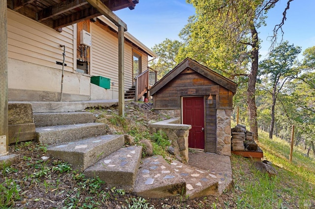 1126 Rimrock Dr, Napa, CA 94558 - view of outbuilding with stairs