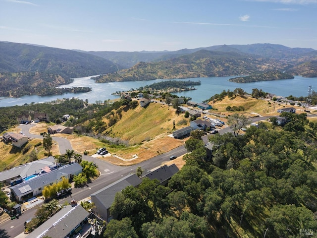1126 Rimrock Dr, Napa, CA 94558 - aerial view of property and surrounding area with a water and mountain view