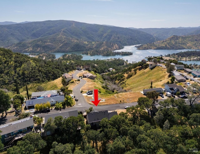 1126 Rimrock Dr, Napa, CA 94558 - aerial view of property's location with a water and mountain view