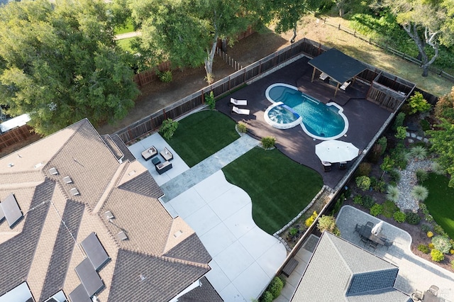 169 Pacific Heights Dr, Santa Rosa, CA 95403 - aerial view of property and surrounding area with a pool