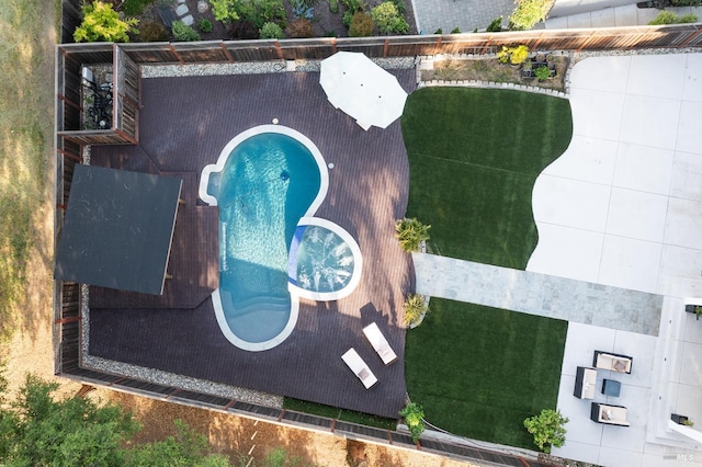 169 Pacific Heights Dr, Santa Rosa, CA 95403 - bird's eye view of a pool