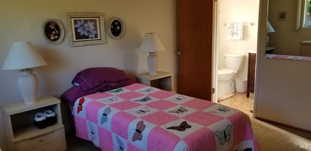bedroom with ensuite bathroom