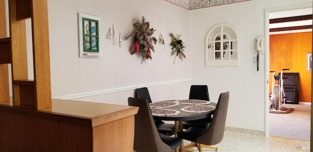 view of dining space