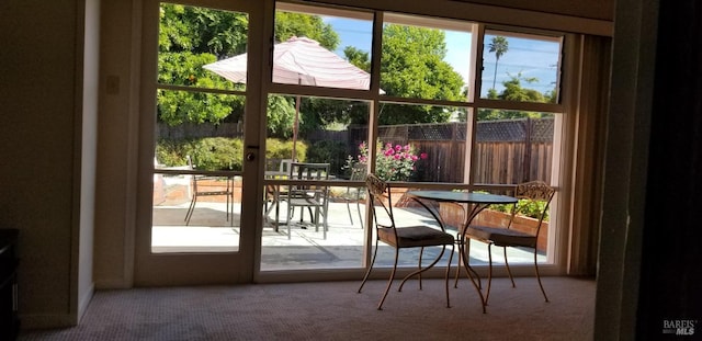 2324 W Park Ave, Napa, CA 94558 - doorway featuring healthy amount of natural light and carpet floors