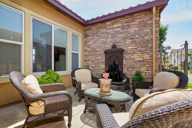 421 Redmont Ln, Rio Vista, CA 94571 - view of patio with an outdoor hangout area