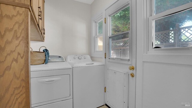 1302 Illinois St, Vallejo, CA 94590 - washroom featuring cabinet space and independent washer and dryer