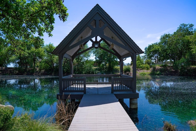27681 Mace Blvd, Davis, CA 95618 - dock with a gazebo and a water view
