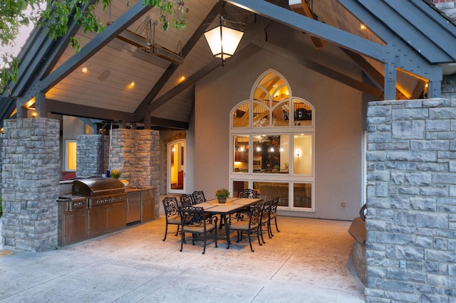27681 Mace Blvd, Davis, CA 95618 - view of patio with area for grilling and outdoor dining area