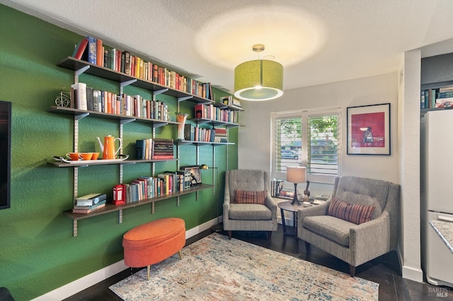 464 Azalea Way, Vacaville, CA 95688 - living area featuring baseboards, wood finished floors, and a textured ceiling