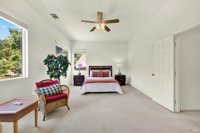 1917 Rollingwood Dr, Fairfield, CA 94534 - bedroom with light colored carpet and ceiling fan