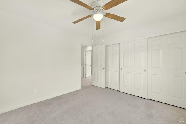 1917 Rollingwood Dr, Fairfield, CA 94534 - unfurnished bedroom with carpet, baseboards, a closet, and ceiling fan