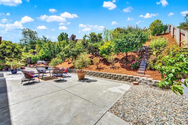 1917 Rollingwood Dr, Fairfield, CA 94534 - view of patio / terrace with fence and outdoor dining space