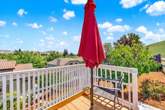 1917 Rollingwood Dr, Fairfield, CA 94534 - view of wooden terrace