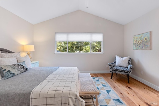 14 Ceriani Ct, Napa, CA 94558 - bedroom featuring wood finished floors, lofted ceiling, and baseboards