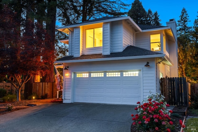 14 Ceriani Ct, Napa, CA 94558 - view of front of property with a chimney, driveway, and fence