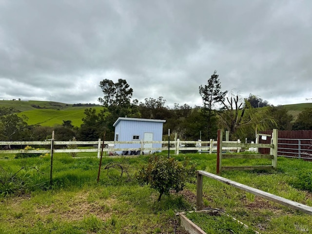 2499 Eastman Ln, Petaluma, CA 94952 - view of yard with fence and a rural view