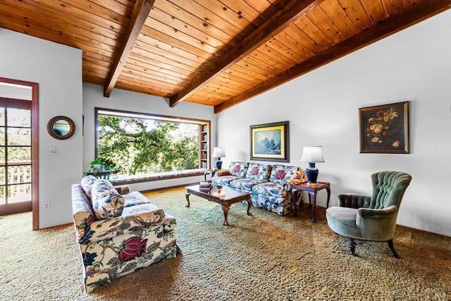 286 Monte Vista Dr, Napa, CA 94559 - carpeted living area with wood ceiling and healthy amount of natural light