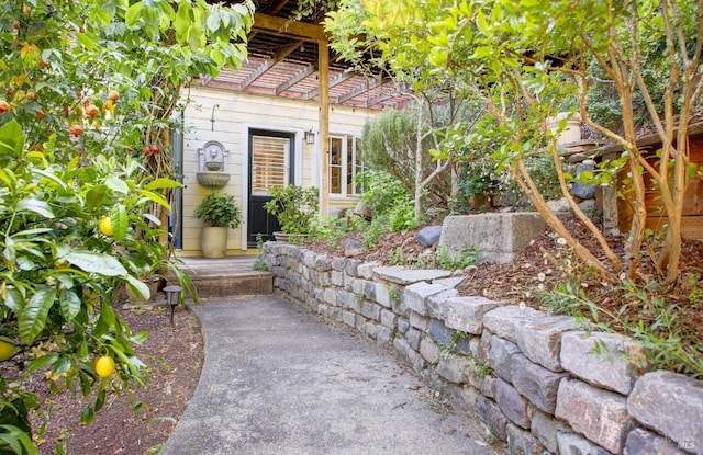 17 Oak Rd, Larkspur, CA 94939 - entrance to property featuring a tiled roof