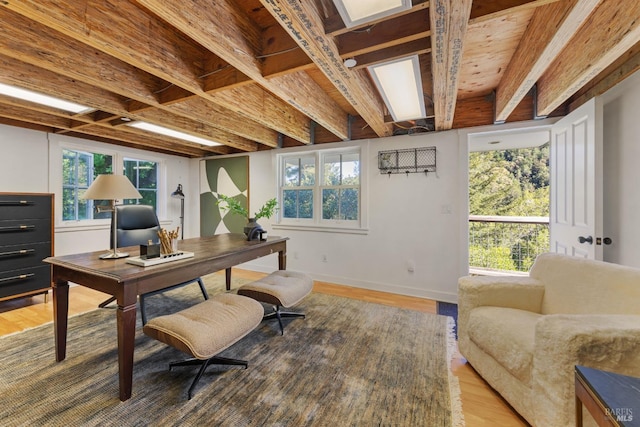 17 Oak Rd, Larkspur, CA 94939 - home office with light wood-style flooring and plenty of natural light