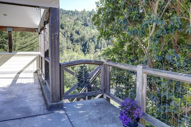 17 Oak Rd, Larkspur, CA 94939 - wooden deck with a forest view