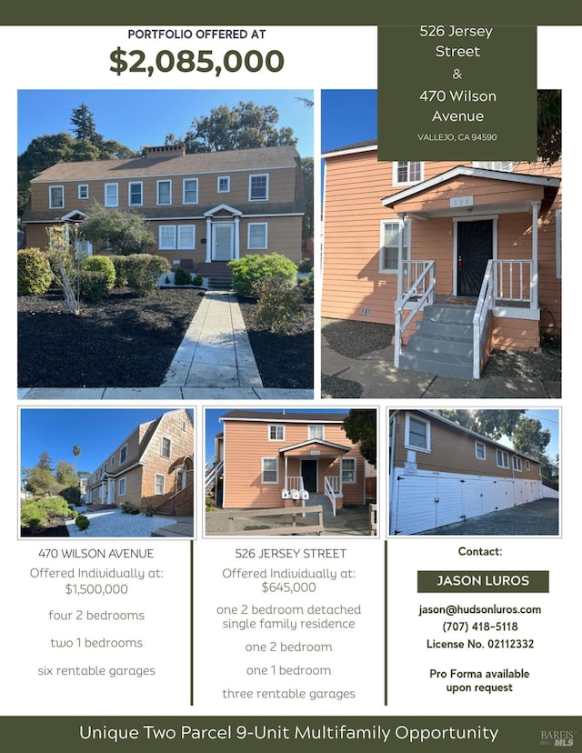 526 Jersey St, Vallejo, CA 94590 - view of marketing collateral with multiple images