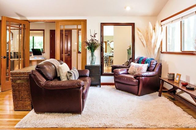 2859 Wallace Creek Rd, Healdsburg, CA 95448 - living room with light wood-type flooring and recessed lighting