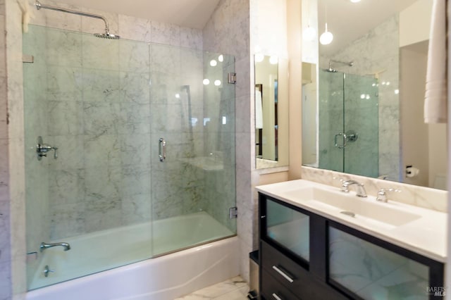 2859 Wallace Creek Rd, Healdsburg, CA 95448 - bathroom featuring combined bath / shower with glass door and vanity