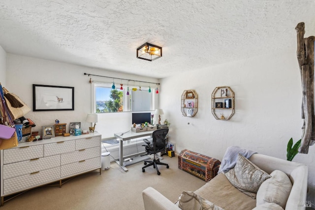 503 Easterby St, Sausalito, CA 94965 - carpeted office featuring a textured ceiling