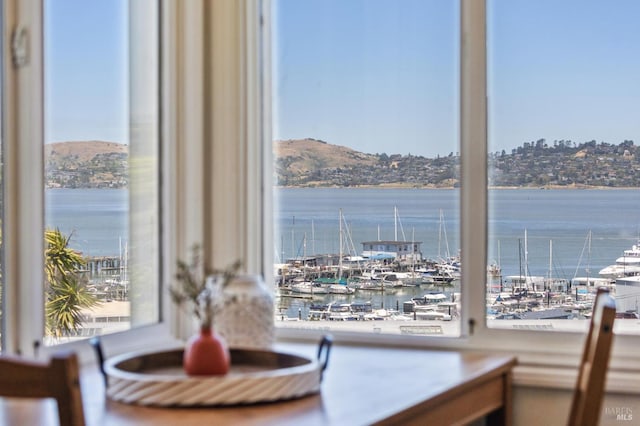 503 Easterby St, Sausalito, CA 94965 - dining space featuring a water view