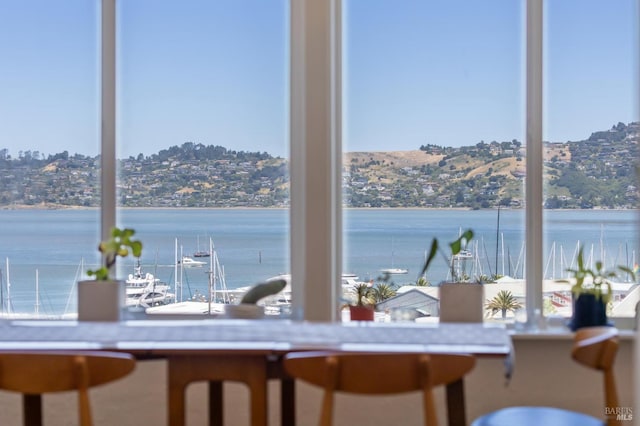 503 Easterby St, Sausalito, CA 94965 - dining space with a water view
