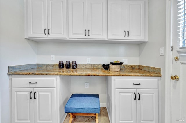 168 Bergwall Way, Vallejo, CA 94591 - kitchen featuring white cabinetry, light stone counters, and tile patterned flooring