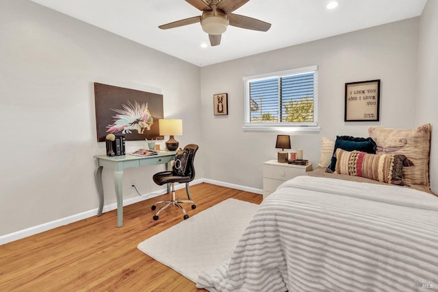 168 Bergwall Way, Vallejo, CA 94591 - bedroom with recessed lighting, wood finished floors, and a ceiling fan