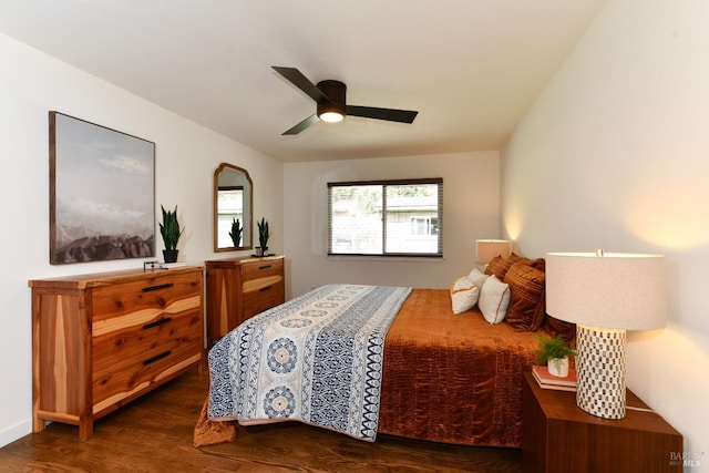 1006 Birkdale Dr, Napa, CA 94559 - bedroom featuring wood finished floors and a ceiling fan
