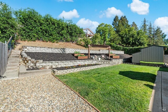 1006 Birkdale Dr, Napa, CA 94559 - view of yard