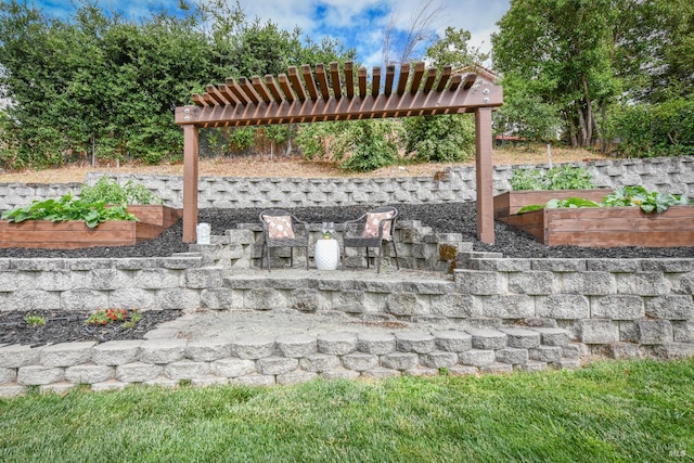 1006 Birkdale Dr, Napa, CA 94559 - view of patio / terrace with a garden