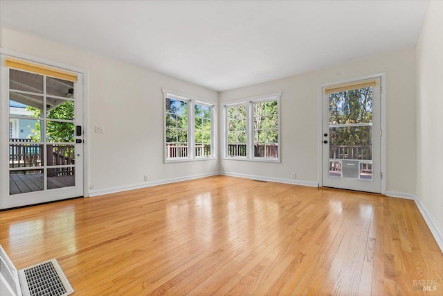 2787 N Fitch Mountain Rd, Healdsburg, CA 95448 - unfurnished room featuring hardwood / wood-style floors and baseboards