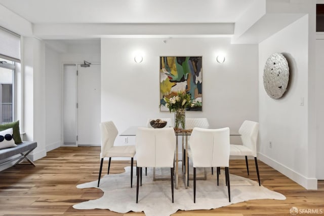 1452 Bush St Unit 9, San Francisco, CA 94109 - dining area with wood finished floors and baseboards