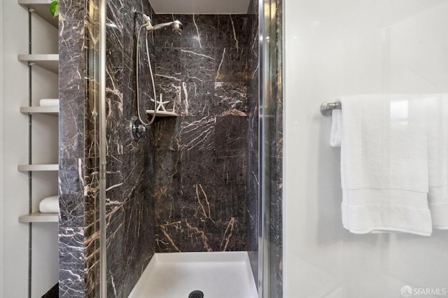 1452 Bush St Unit 9, San Francisco, CA 94109 - bathroom featuring a marble finish shower