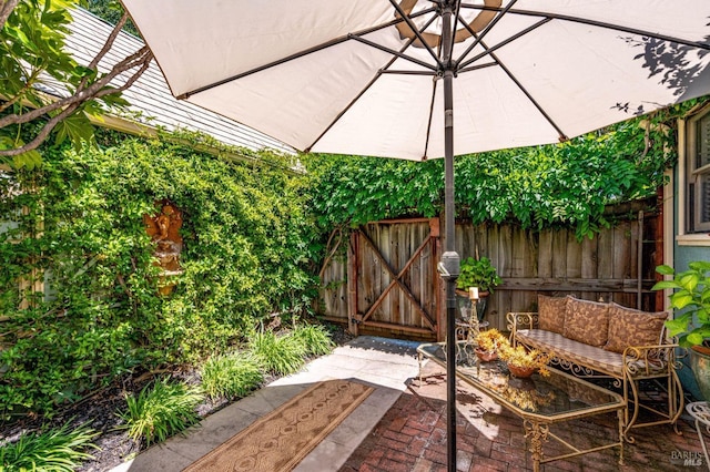 2110 3rd St, Napa, CA 94559 - view of patio / terrace featuring a gate